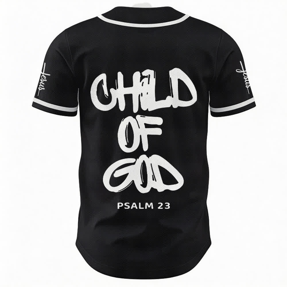 Christianartworkshop Child Of God Mehrfarbiges Baseballtrikot mit Kontrastbesatz - image 2