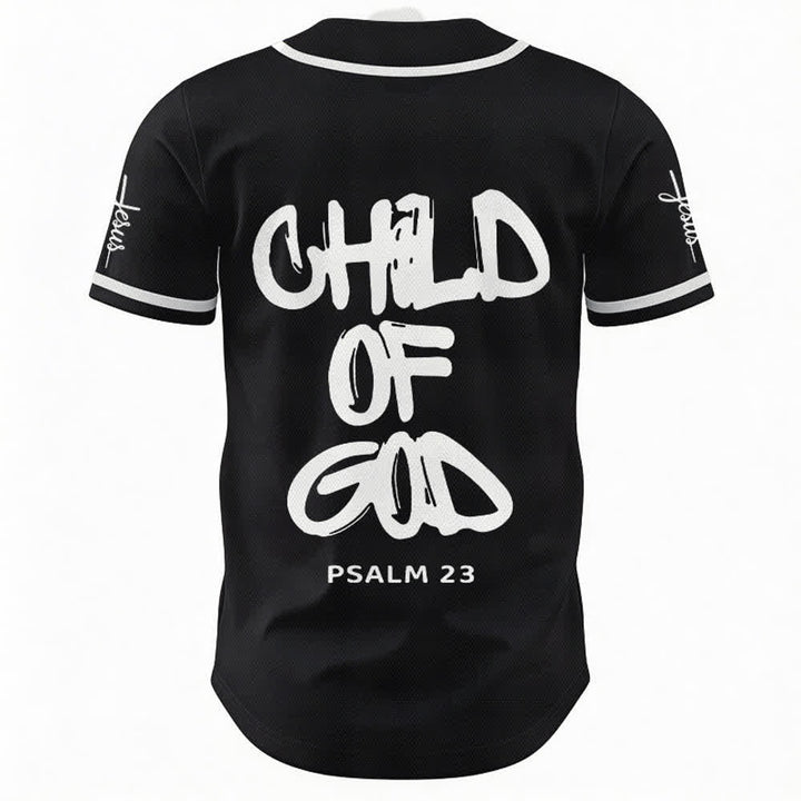 Christianartworkshop Child Of God Mehrfarbiges Baseballtrikot mit Kontrastbesatz - image 2