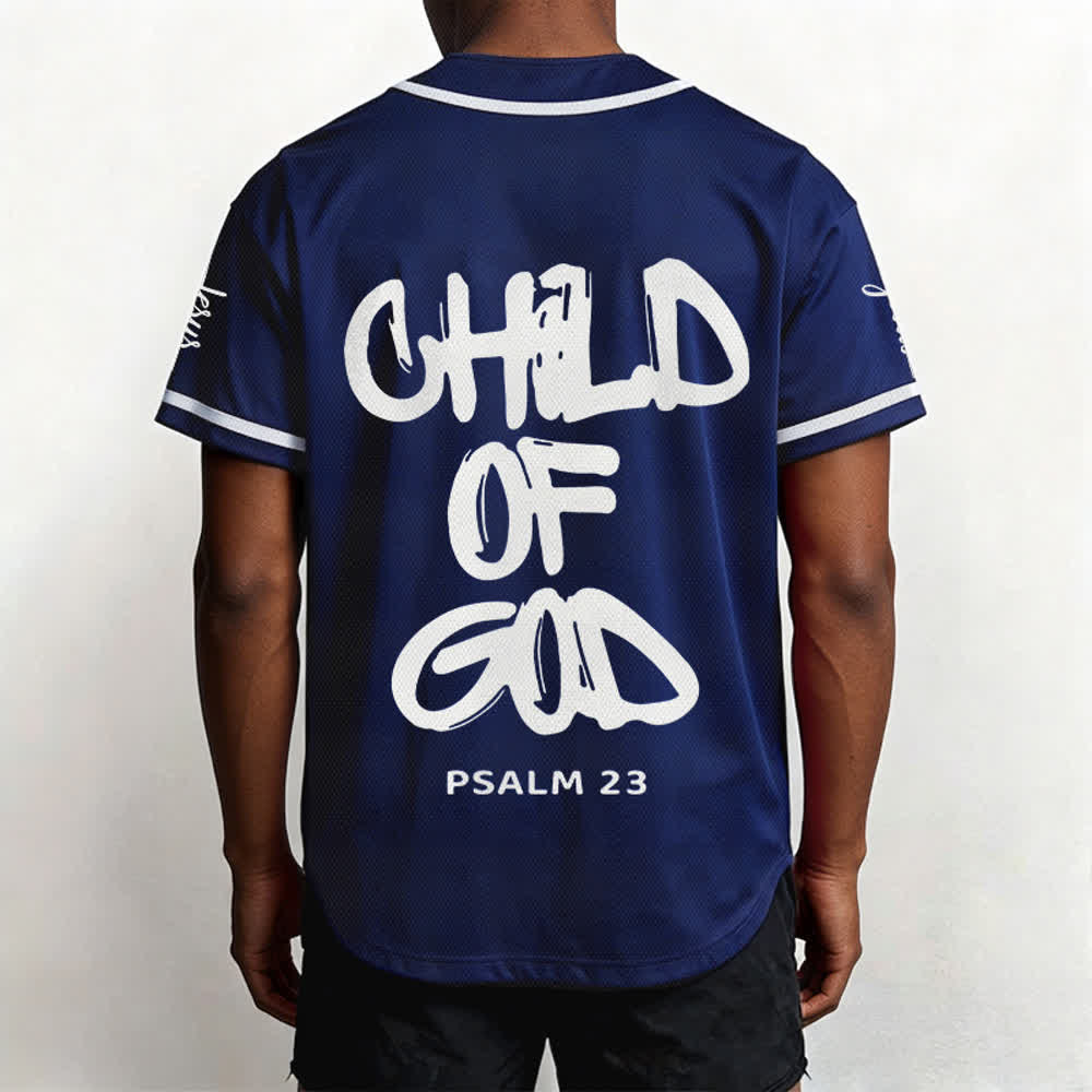 Christianartworkshop Child Of God Mehrfarbiges Baseballtrikot mit Kontrastbesatz - image 39