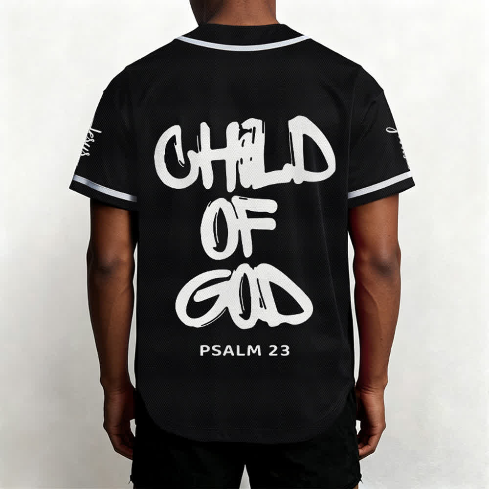 Christianartworkshop Child Of God Mehrfarbiges Baseballtrikot mit Kontrastbesatz - image 4