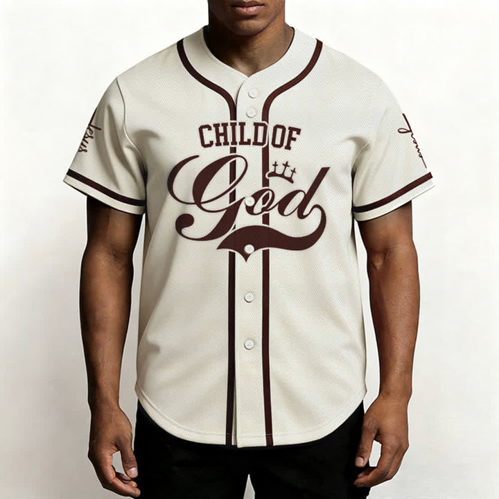 Christianartworkshop Child Of God Mehrfarbiges Baseballtrikot mit Kontrastbesatz - image 45