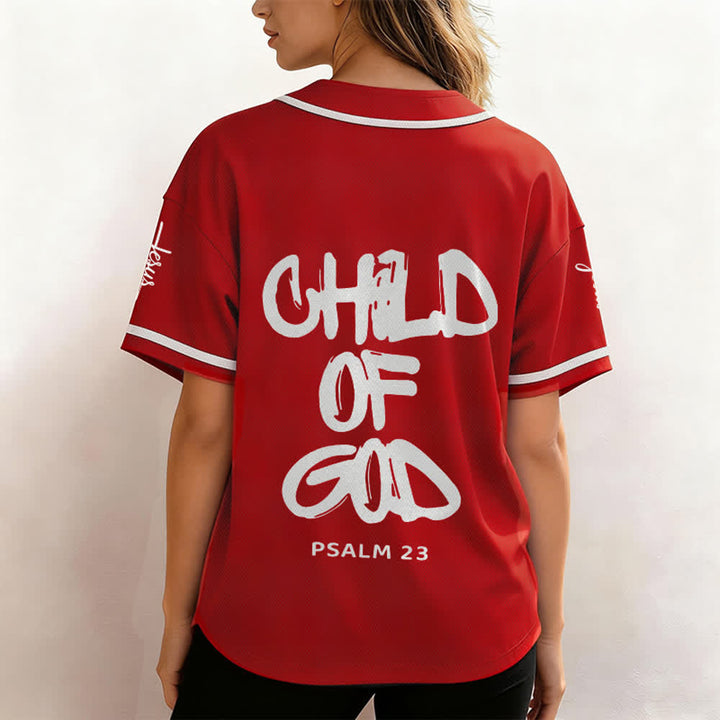 Christianartworkshop Child Of God Mehrfarbiges Baseballtrikot mit Kontrastbesatz - image 13