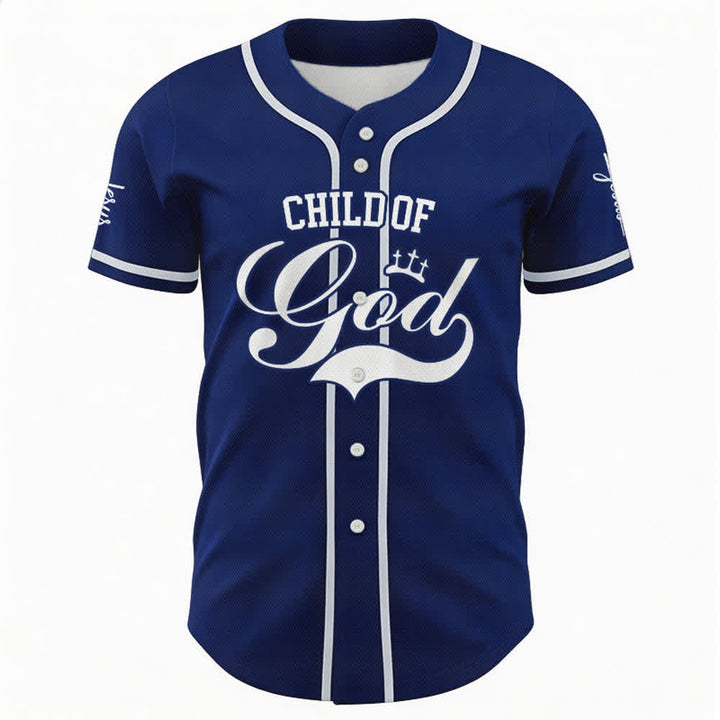 Christianartworkshop Child Of God Mehrfarbiges Baseballtrikot mit Kontrastbesatz - image 36
