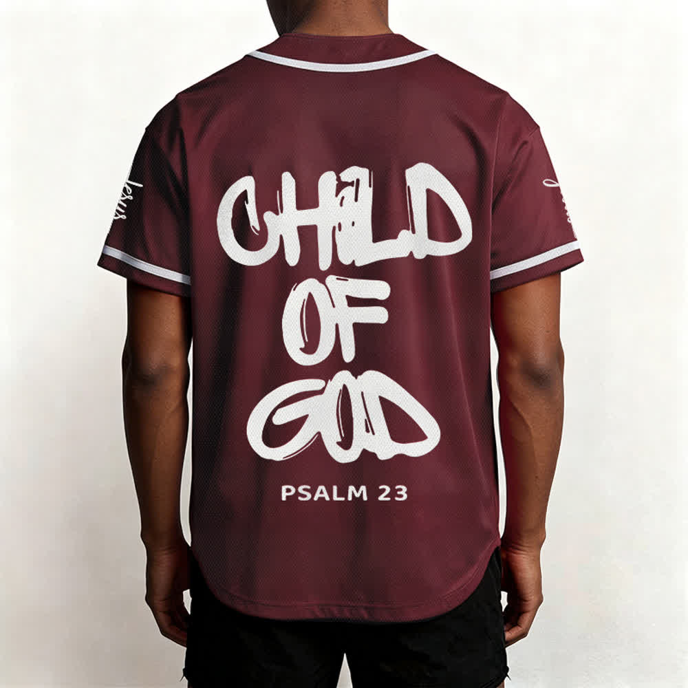 Christianartworkshop Child Of God Mehrfarbiges Baseballtrikot mit Kontrastbesatz - image 18
