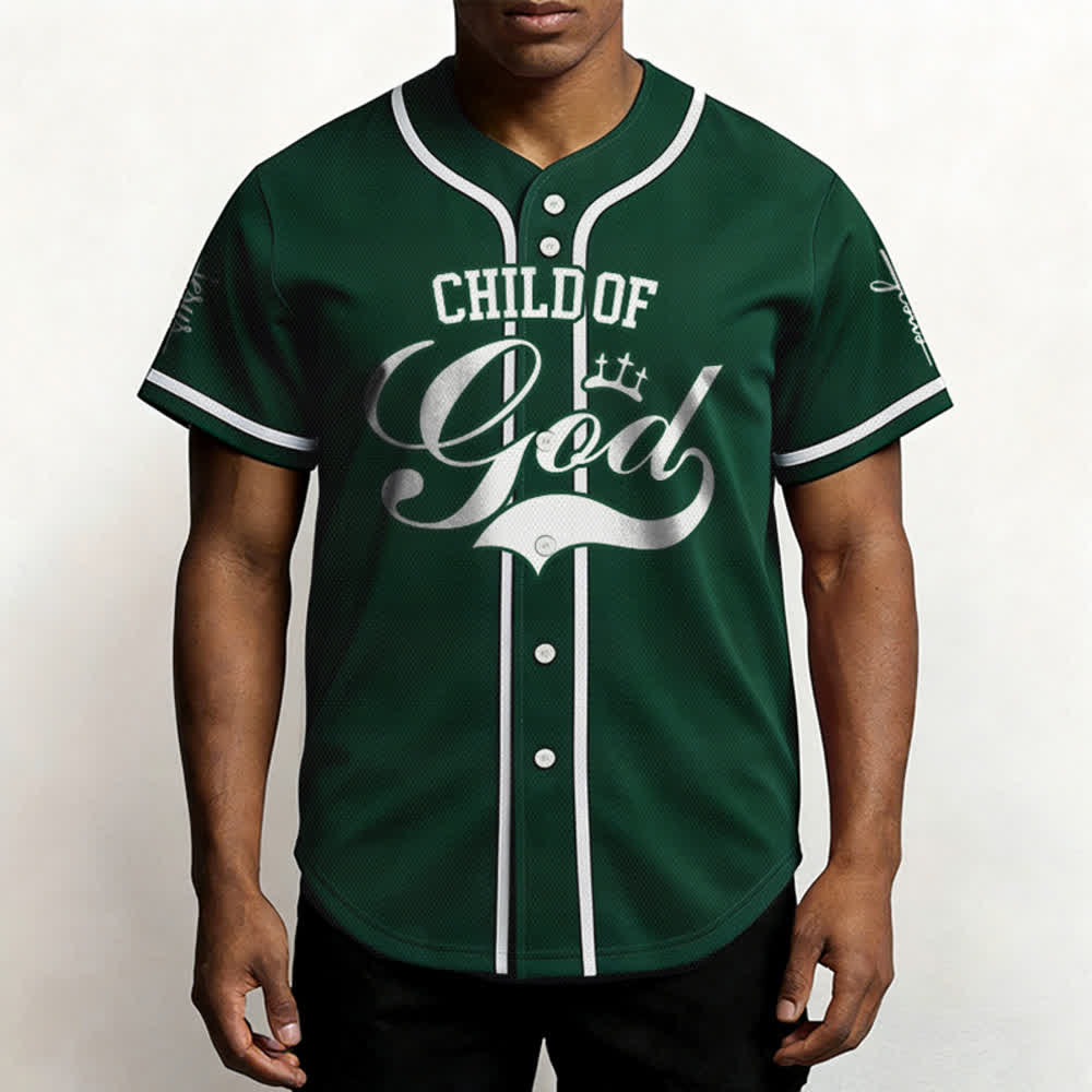 Christianartworkshop Child Of God Mehrfarbiges Baseballtrikot mit Kontrastbesatz - image 31