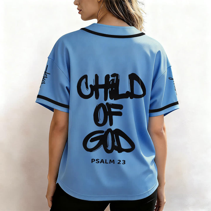 Christianartworkshop Child Of God Mehrfarbiges Baseballtrikot mit Kontrastbesatz - image 27