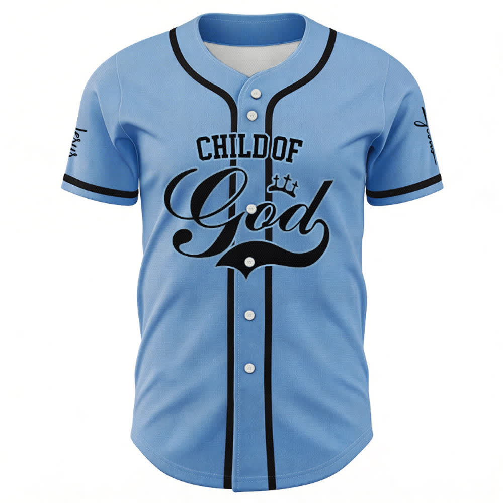 Christianartworkshop Child Of God Mehrfarbiges Baseballtrikot mit Kontrastbesatz - image 22
