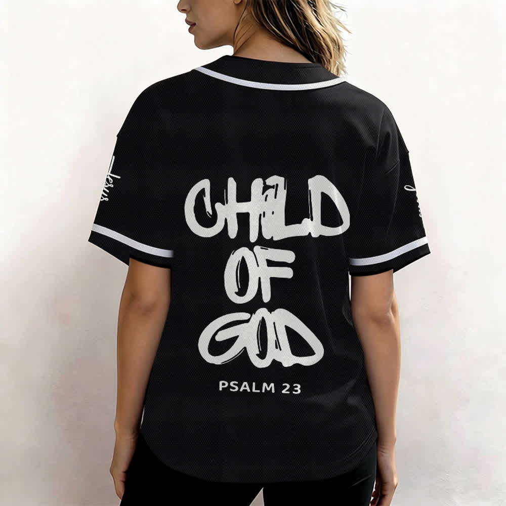 Christianartworkshop Child Of God Mehrfarbiges Baseballtrikot mit Kontrastbesatz - image 6
