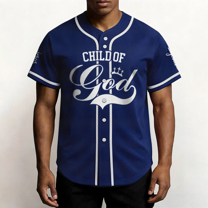 Christianartworkshop Child Of God Mehrfarbiges Baseballtrikot mit Kontrastbesatz - image 38