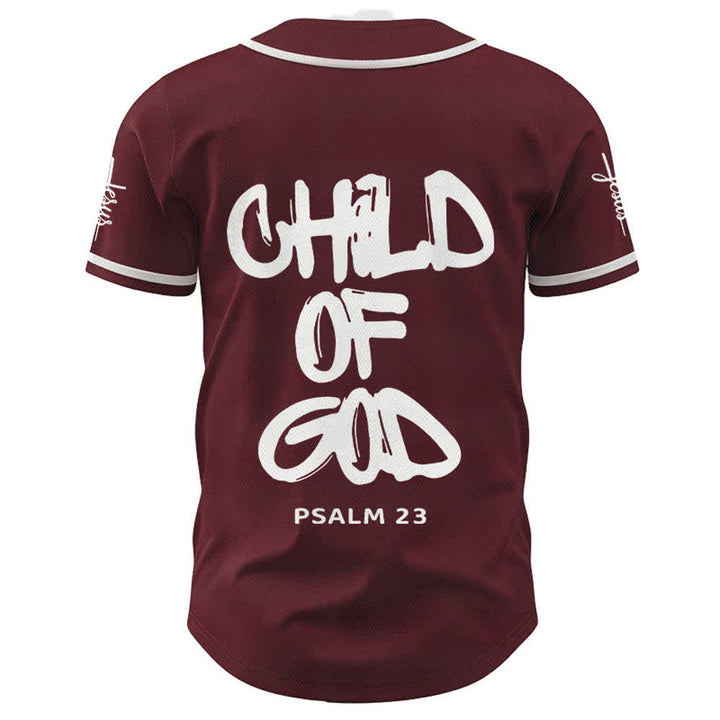 Christianartworkshop Child Of God Mehrfarbiges Baseballtrikot mit Kontrastbesatz - image 16