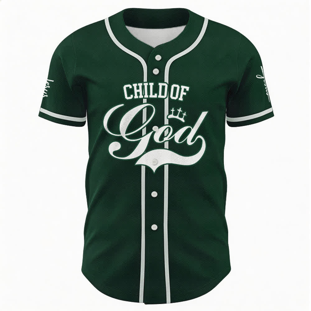 Christianartworkshop Child Of God Mehrfarbiges Baseballtrikot mit Kontrastbesatz - image 29
