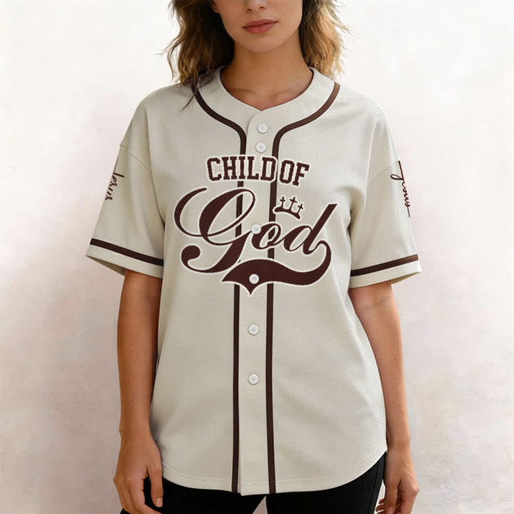 Christianartworkshop Child Of God Mehrfarbiges Baseballtrikot mit Kontrastbesatz - image 47