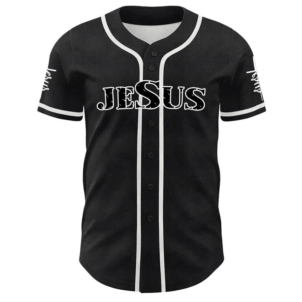 Christianartworkshop Jesus Is My Everything Faith Unisex Baseball Jersey - image 7