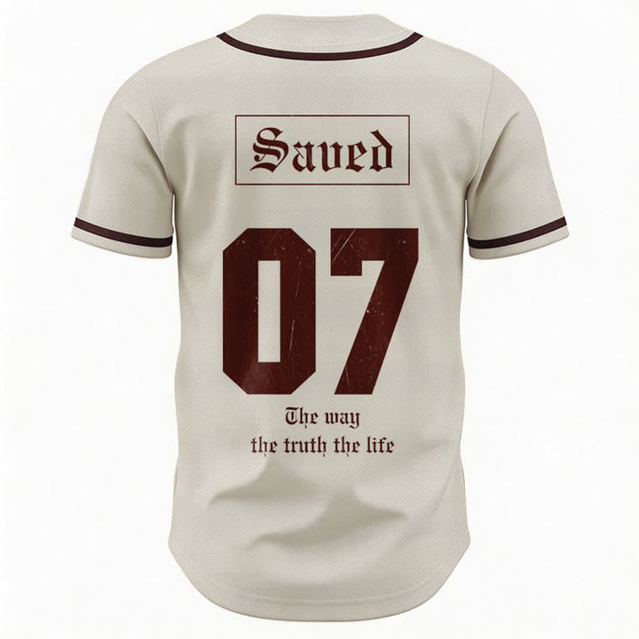 Christianartworkshop Der Weg Die Wahrheit Das Leben Glaube Baseballtrikot - image 2