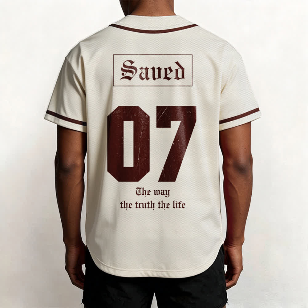 Christianartworkshop Der Weg Die Wahrheit Das Leben Glaube Baseballtrikot - image 6