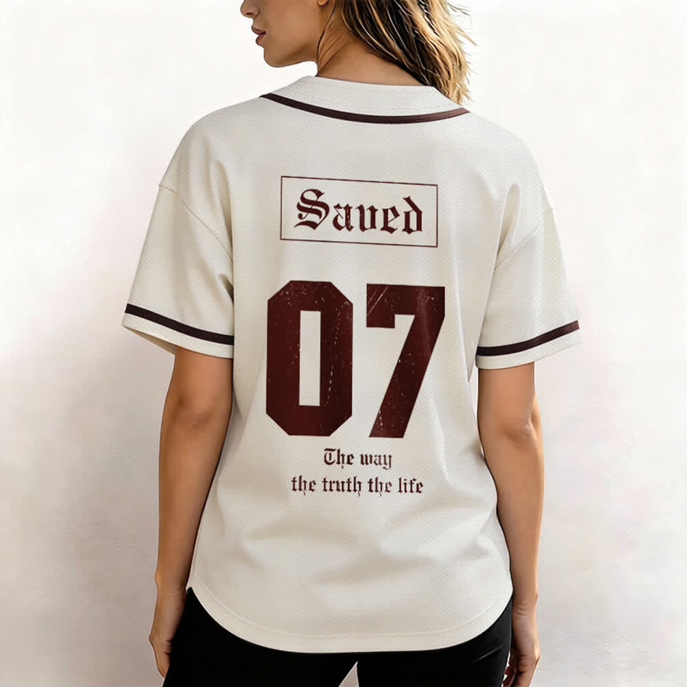 Christianartworkshop Der Weg Die Wahrheit Das Leben Glaube Baseballtrikot - image 4