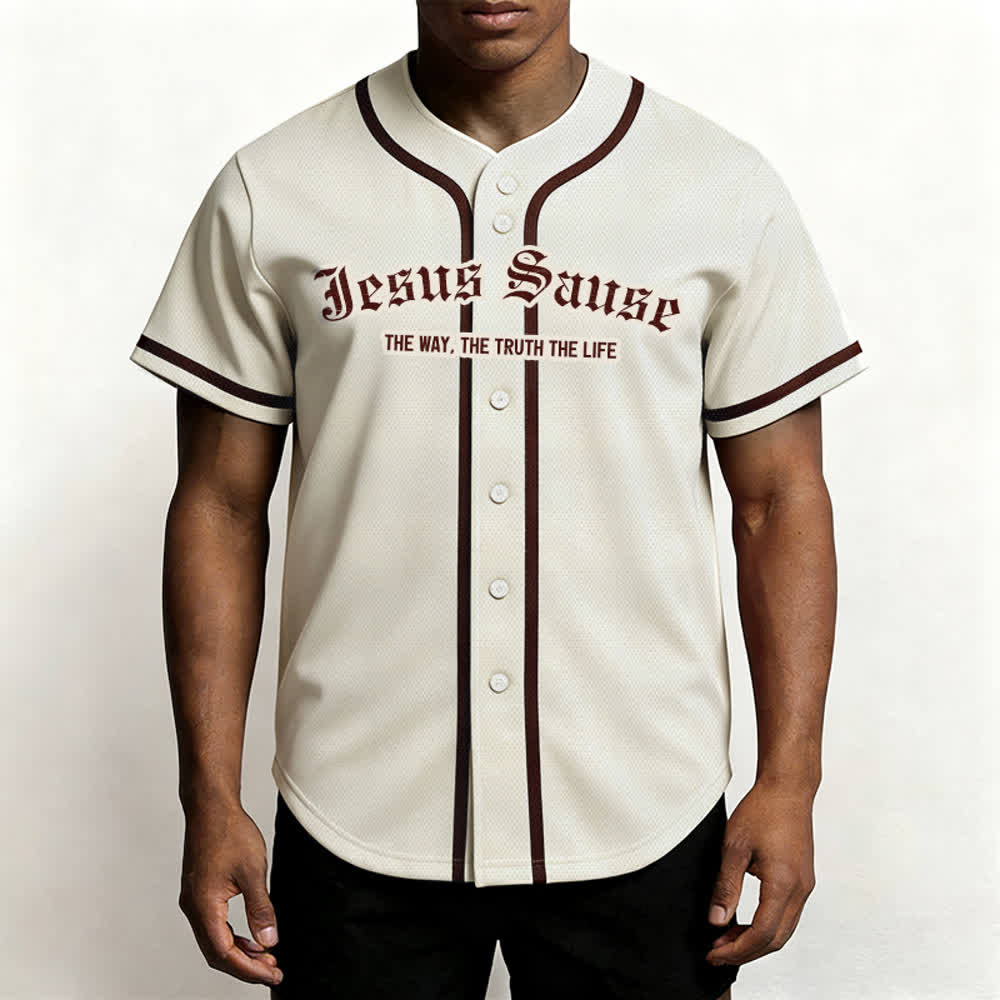 Christianartworkshop Der Weg Die Wahrheit Das Leben Glaube Baseballtrikot - image 5