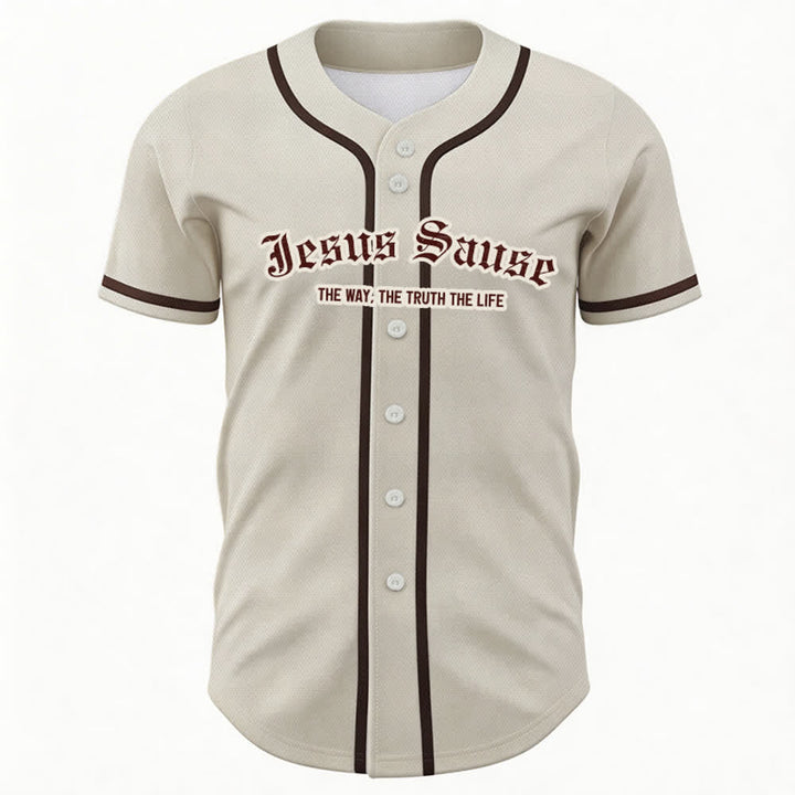 Christianartworkshop Der Weg Die Wahrheit Das Leben Glaube Baseballtrikot - image 1