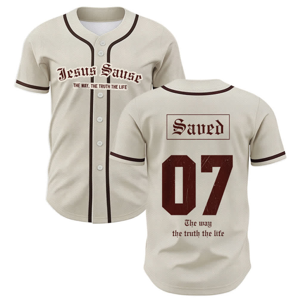 Christianartworkshop Der Weg Die Wahrheit Das Leben Glaube Baseballtrikot - 5XL - image 0