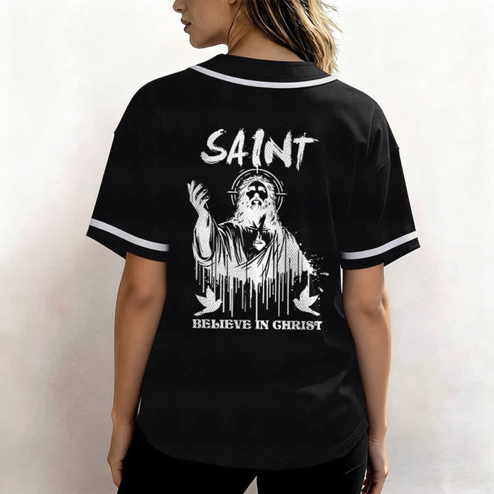 Christianartworkshop Saint Believe In Christ Unisex Baseball Jersey - image 12