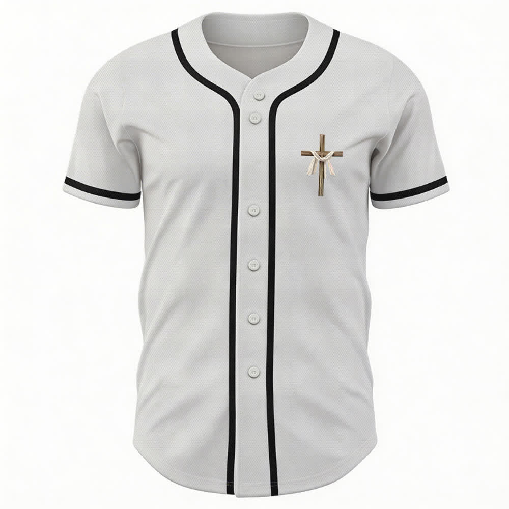 Christianartworkshop Er ist nicht hier, er ist auferstanden Glauben Unisex Baseballtrikot - image 9