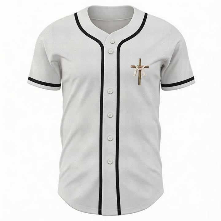 Christianartworkshop Er ist nicht hier, er ist auferstanden Glauben Unisex Baseballtrikot - image 9