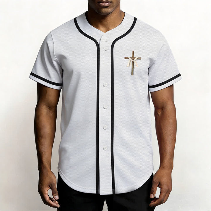 Christianartworkshop Er ist nicht hier, er ist auferstanden Glauben Unisex Baseballtrikot - image 11