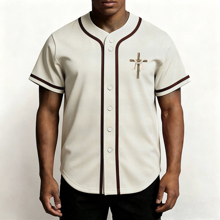 Christianartworkshop Er ist nicht hier, er ist auferstanden Glauben Unisex Baseballtrikot - image 4