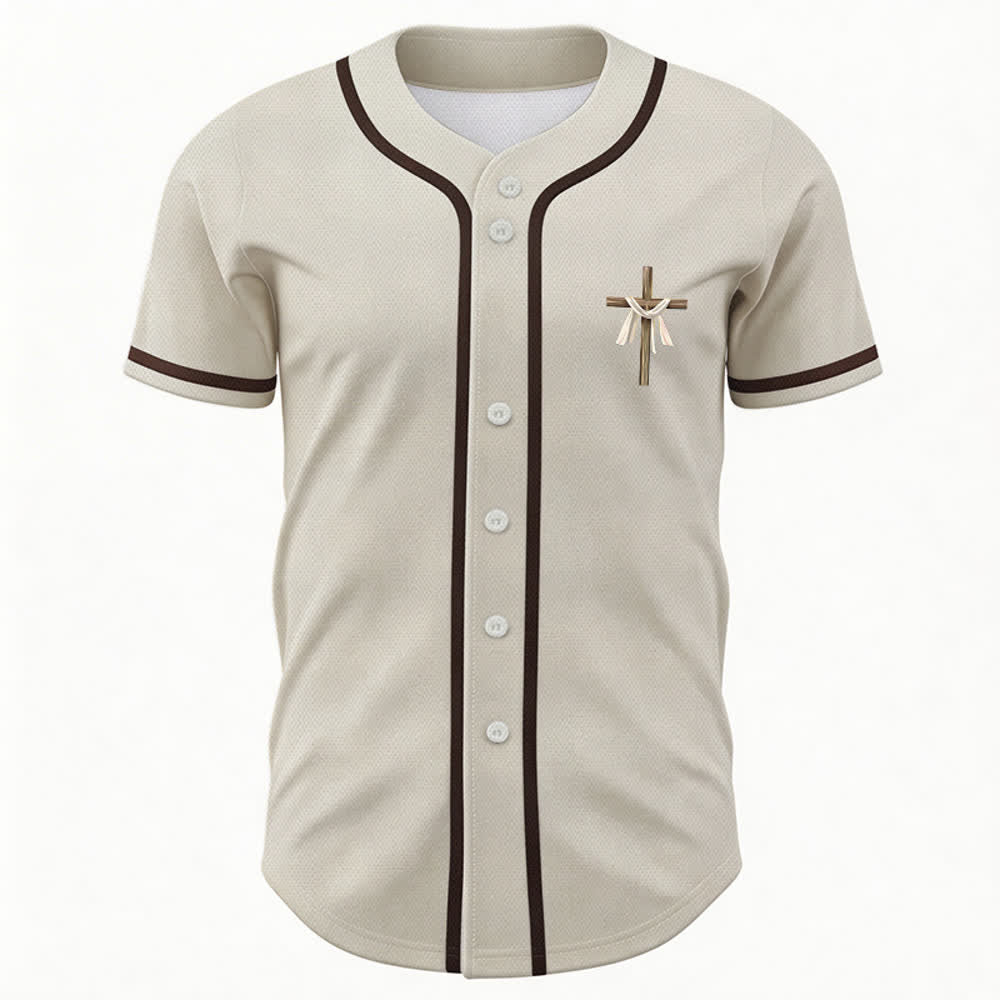 Christianartworkshop Er ist nicht hier, er ist auferstanden Glauben Unisex Baseballtrikot - image 2