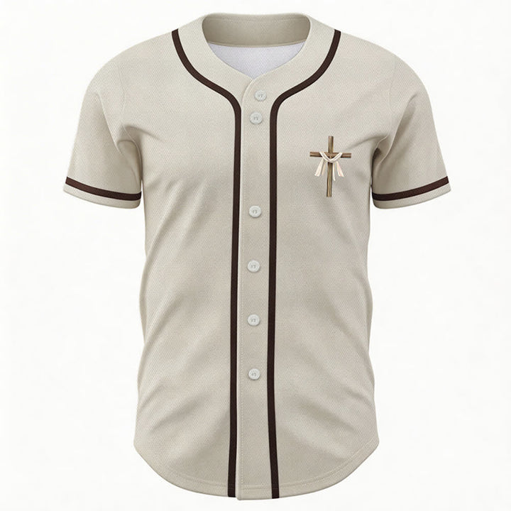 Christianartworkshop Er ist nicht hier, er ist auferstanden Glauben Unisex Baseballtrikot - image 2