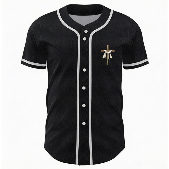 Christianartworkshop Er ist nicht hier, er ist auferstanden Glauben Unisex Baseballtrikot - image 16