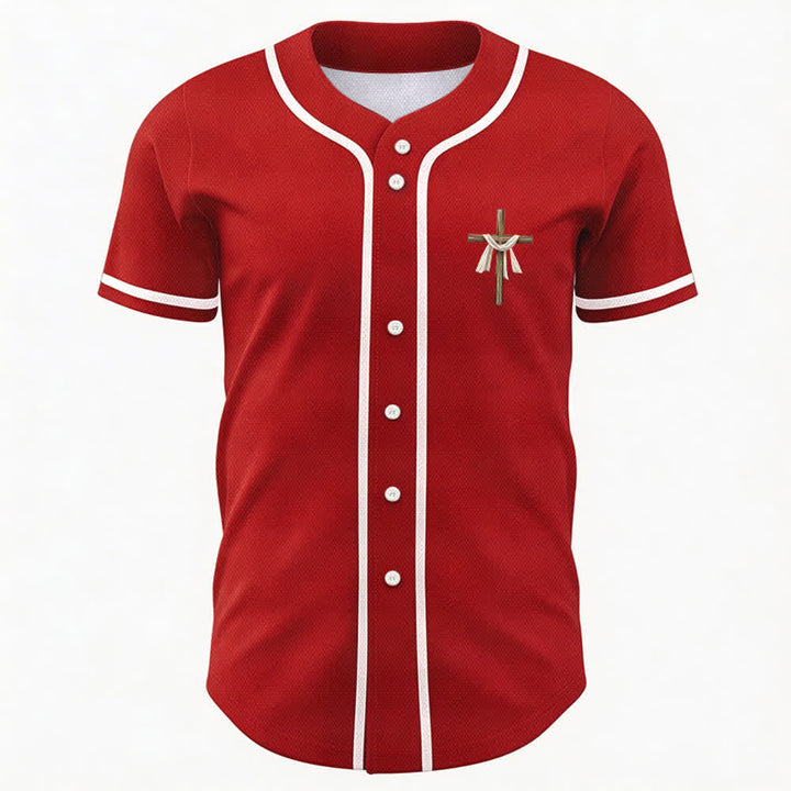 Christianartworkshop Er ist nicht hier, er ist auferstanden Glauben Unisex Baseballtrikot - image 23