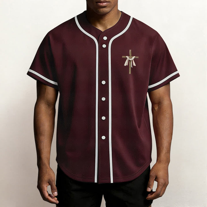 Christianartworkshop Er ist nicht hier, er ist auferstanden Glauben Unisex Baseballtrikot - image 32