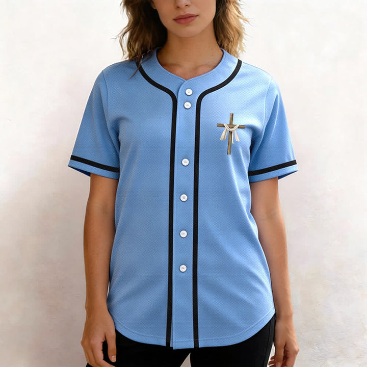 Christianartworkshop Er ist nicht hier, er ist auferstanden Glauben Unisex Baseballtrikot - image 41