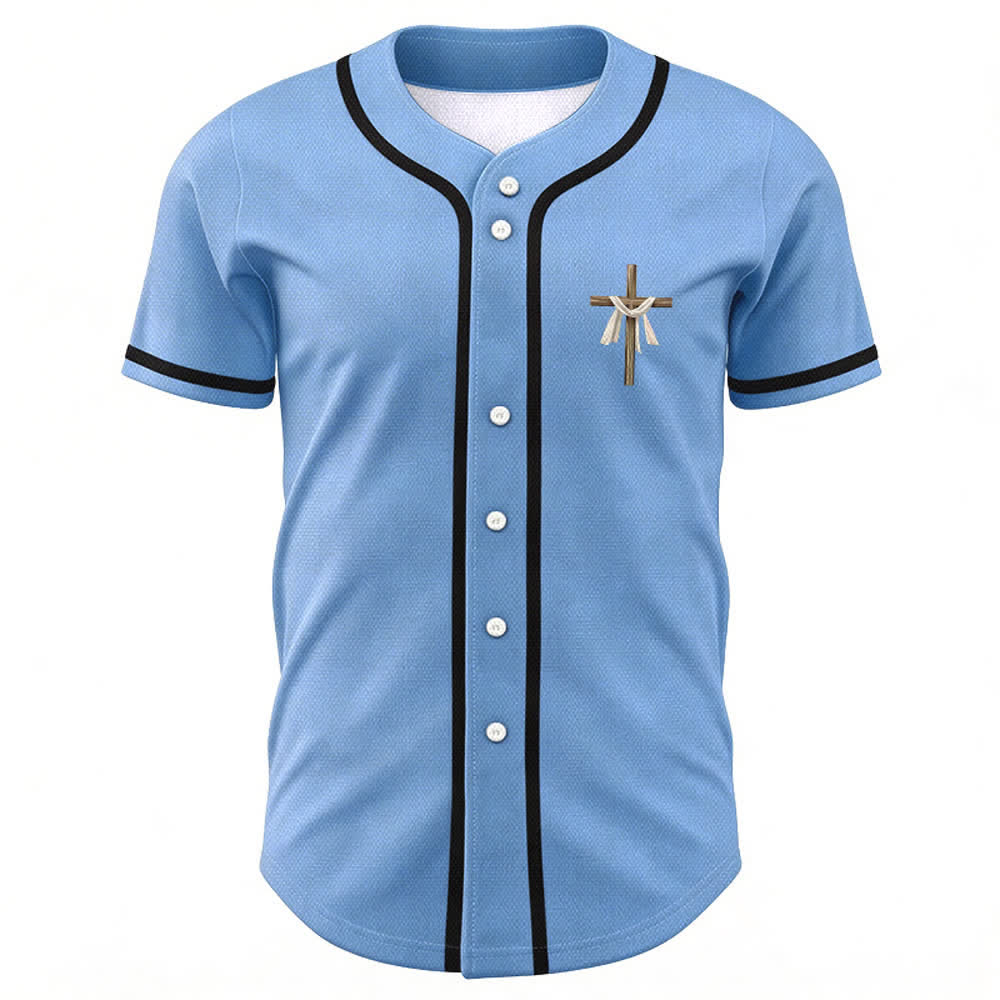 Christianartworkshop Er ist nicht hier, er ist auferstanden Glauben Unisex Baseballtrikot - image 37