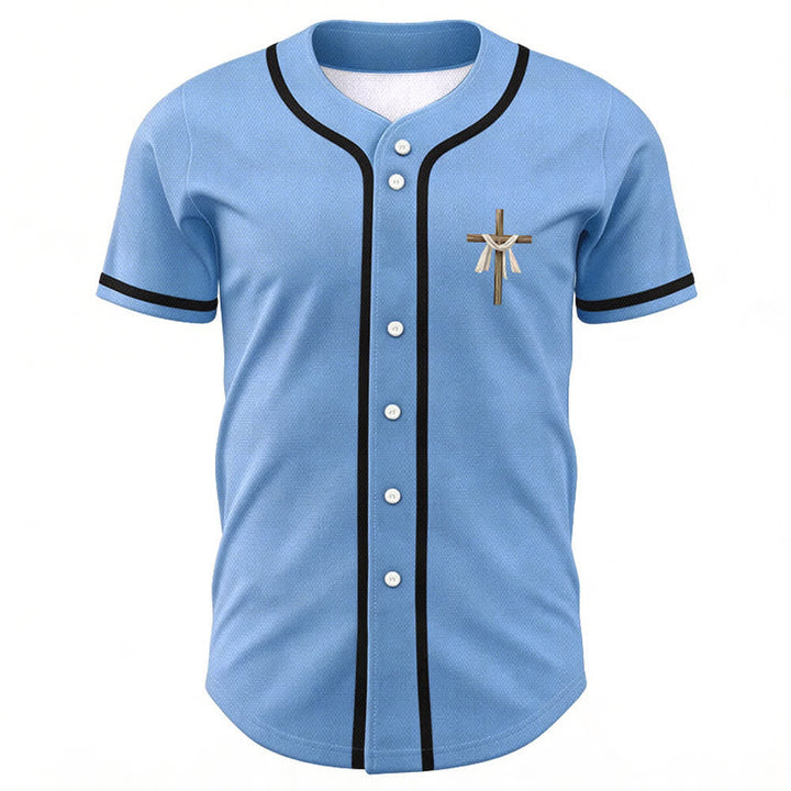 Christianartworkshop Er ist nicht hier, er ist auferstanden Glauben Unisex Baseballtrikot - image 37