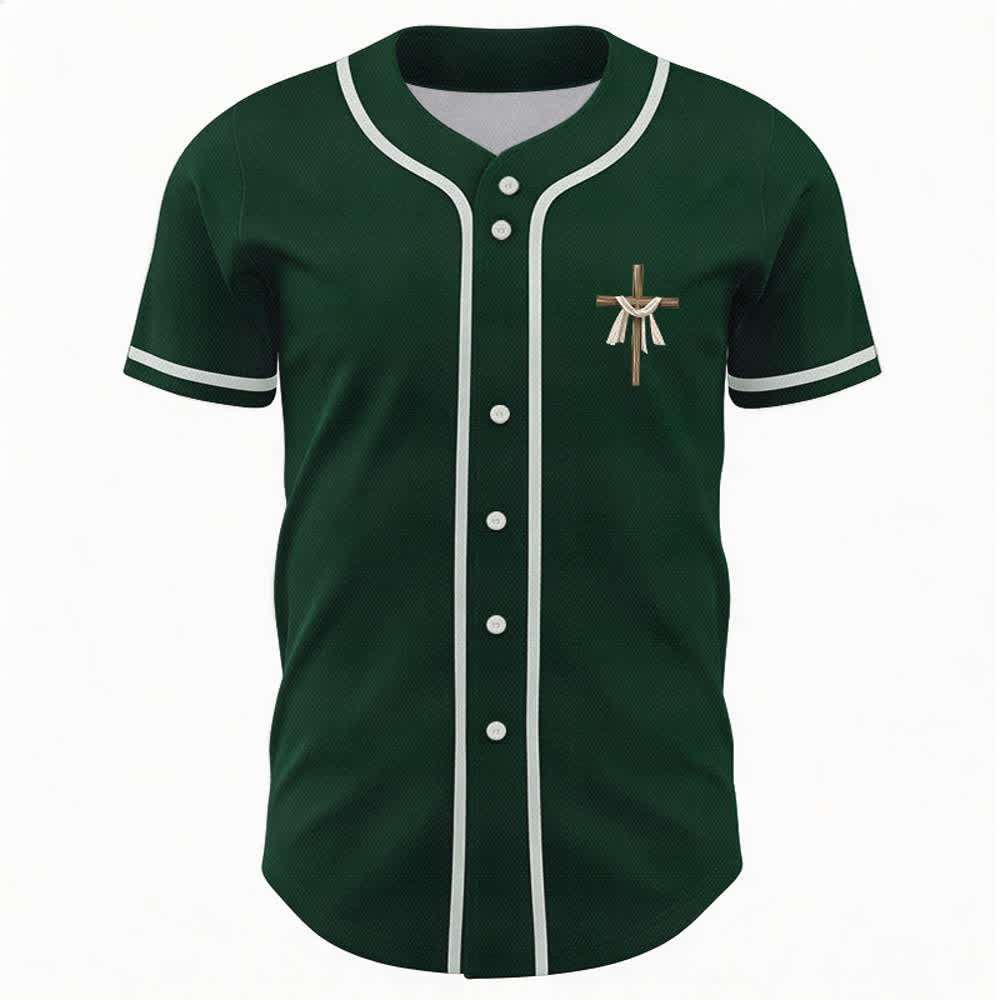 Christianartworkshop Er ist nicht hier, er ist auferstanden Glauben Unisex Baseballtrikot - image 44