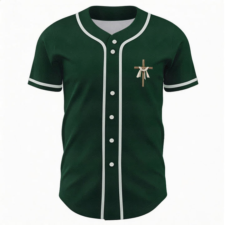 Christianartworkshop Er ist nicht hier, er ist auferstanden Glauben Unisex Baseballtrikot - image 44
