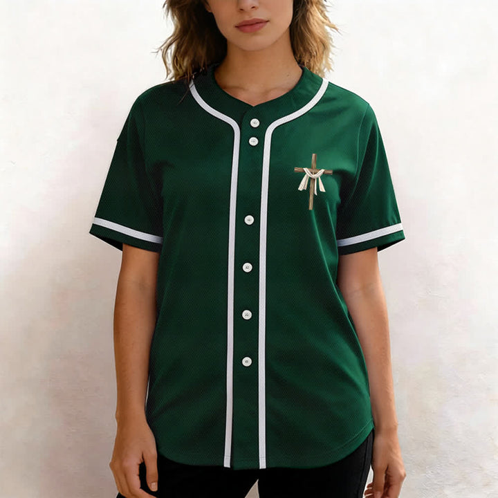 Christianartworkshop Er ist nicht hier, er ist auferstanden Glauben Unisex Baseballtrikot - image 48