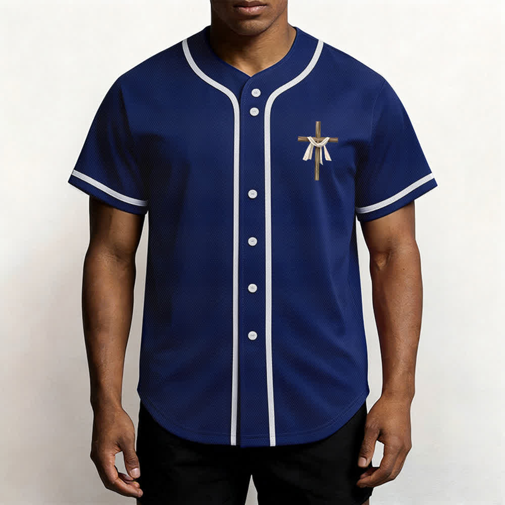 Christianartworkshop Er ist nicht hier, er ist auferstanden Glauben Unisex Baseballtrikot - image 53