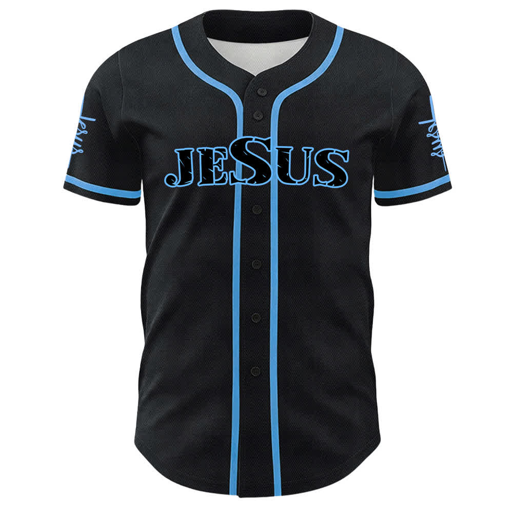 Christianartworkshop Jesus rettet Glaubensbekenntnis Unisex-Baseballtrikot - image 2