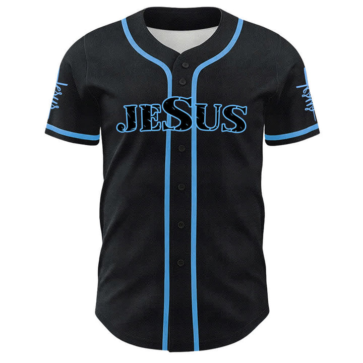 Christianartworkshop Jesus rettet Glaubensbekenntnis Unisex-Baseballtrikot - image 2