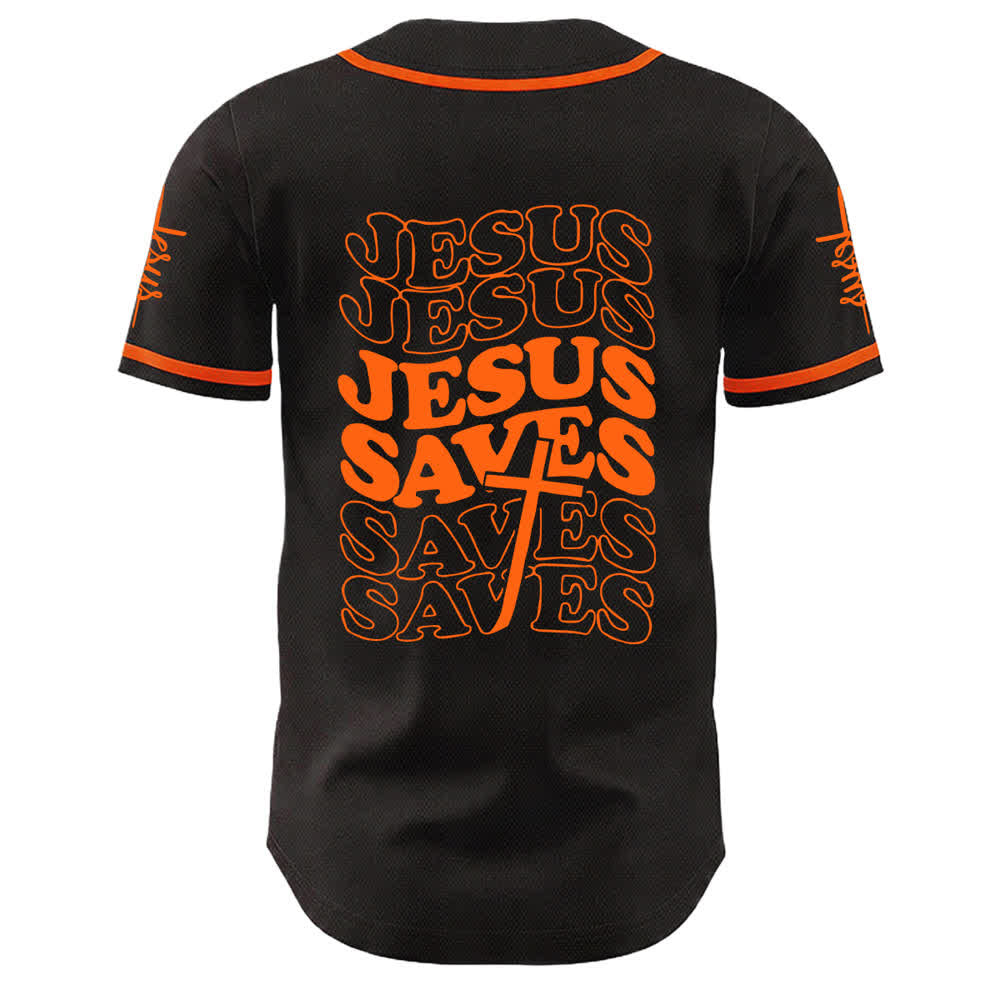 Christianartworkshop Jesus rettet Glaubensbekenntnis Unisex-Baseballtrikot - image 13