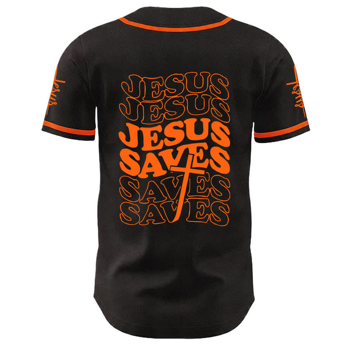 Christianartworkshop Jesus rettet Glaubensbekenntnis Unisex-Baseballtrikot - image 13