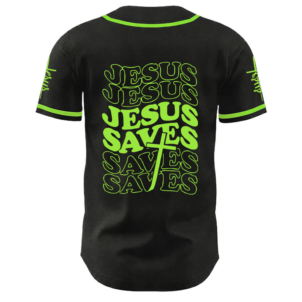 Christianartworkshop Jesus rettet Glaubensbekenntnis Unisex-Baseballtrikot - image 19