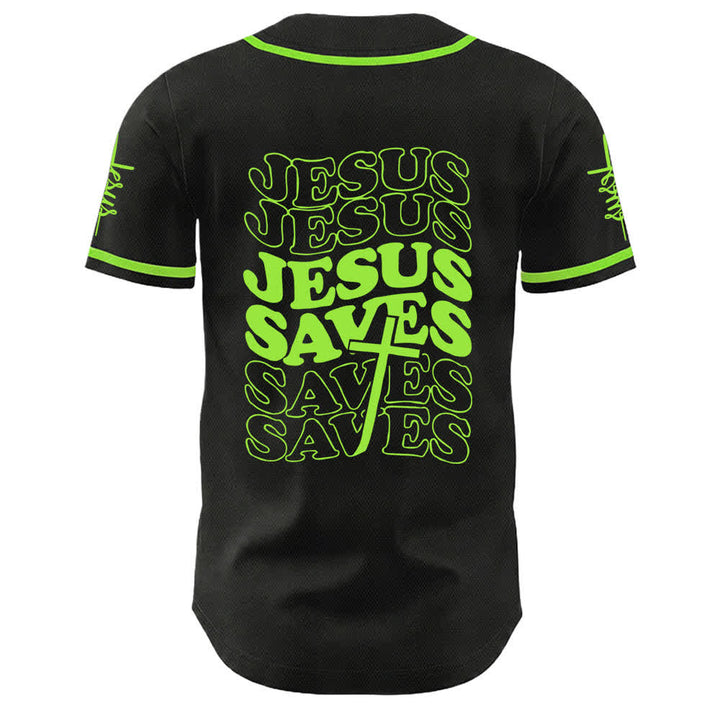 Christianartworkshop Jesus rettet Glaubensbekenntnis Unisex-Baseballtrikot - image 19