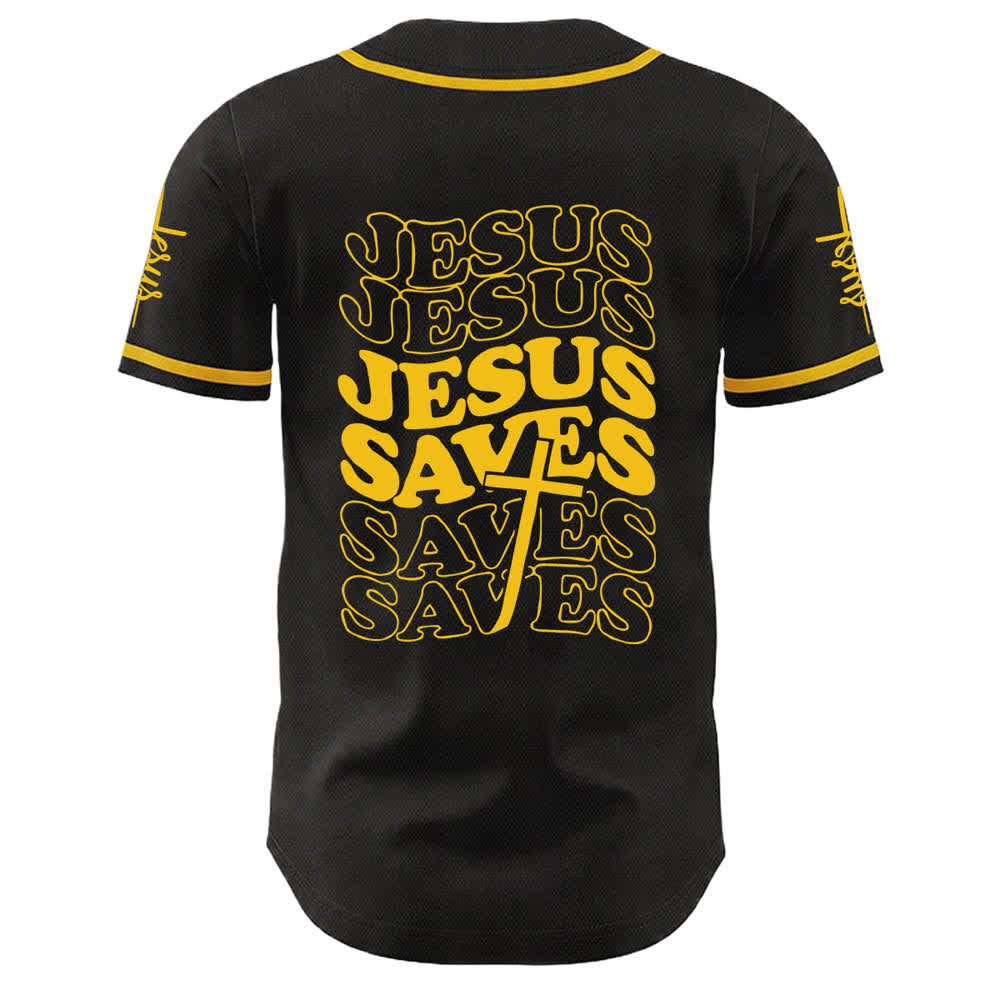 Christianartworkshop Jesus rettet Glaubensbekenntnis Unisex-Baseballtrikot - image 10