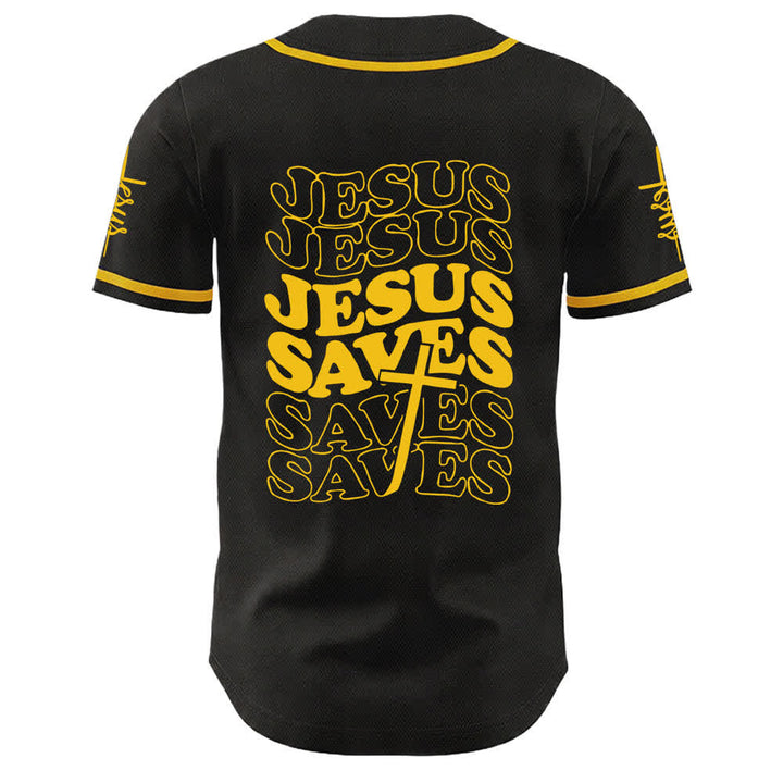 Christianartworkshop Jesus rettet Glaubensbekenntnis Unisex-Baseballtrikot - image 10