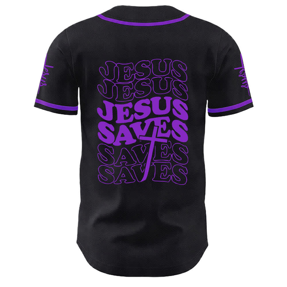 Christianartworkshop Jesus rettet Glaubensbekenntnis Unisex-Baseballtrikot - image 22