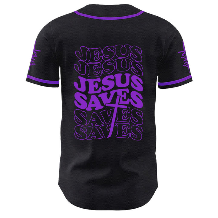 Christianartworkshop Jesus rettet Glaubensbekenntnis Unisex-Baseballtrikot - image 22